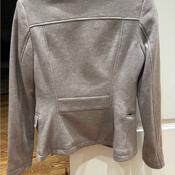 Women's Taupe Double-Breasted Jacket - Picture 3 of 3